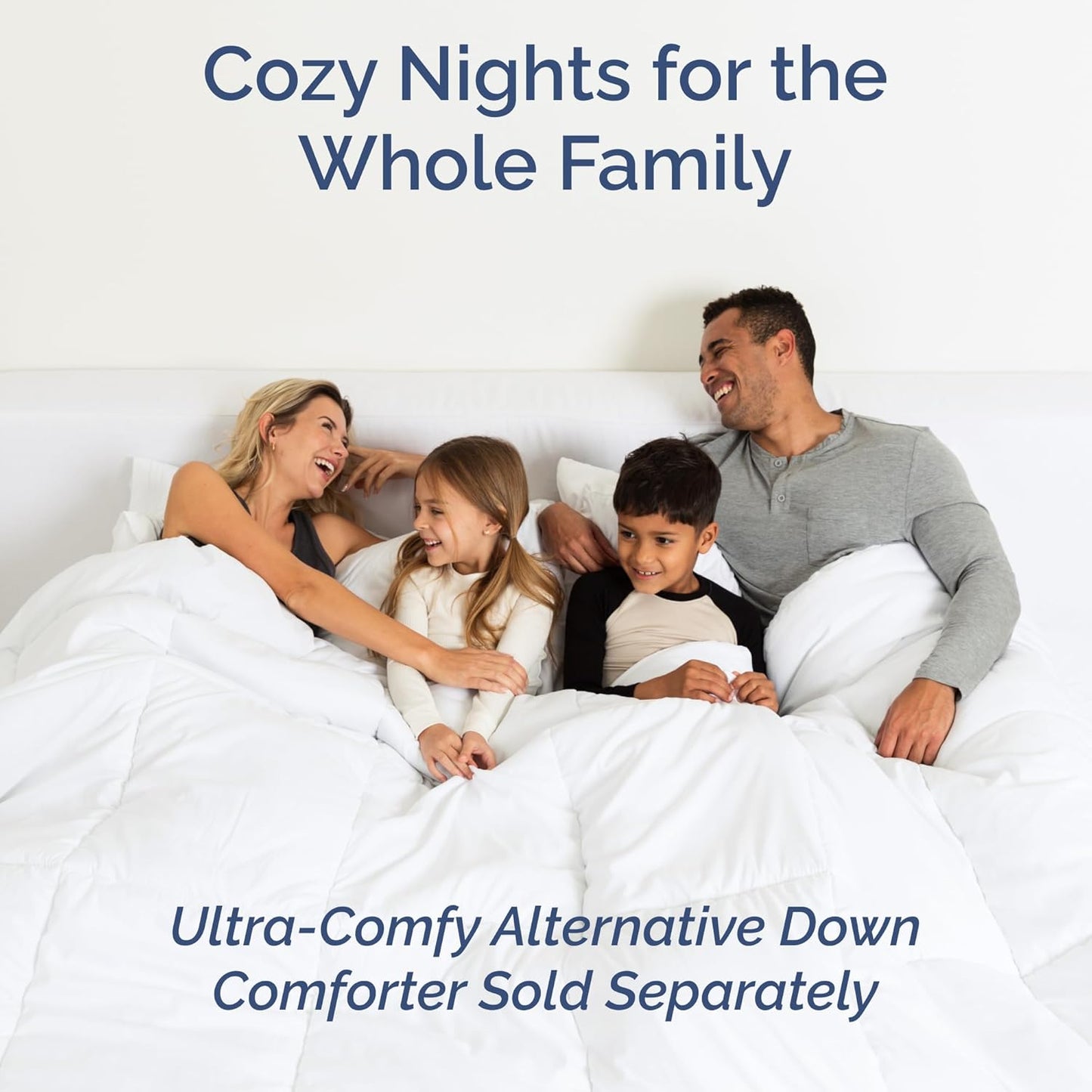 Luxurious Queen Size 4-Piece Cooling Sheet Set - Deep Pocket, Wrinkle-Free, Oeko-Tex Certified - Crisp White