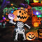 Halloween Inflatables 6 FT Halloween Pumpkin Inflatable with Skull Body, Scary Blow up Halloween Pumpkin Decoration with LED Lights, Outdoor Halloween Decorations Clearance for Holiday Party