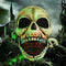 Halloween Inflatables 4 FT High Halloween Inflatable Skull with Magic Leds, Scary Skulls Inflatable Halloween Skull Inflatable, Outdoor Halloween Decorations Clearance for Holiday Party